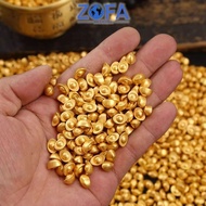 100pcs Yuan Bao Gold Yen Pau Metal Yen Pao China Yuan Bao Feng Shui Decoration Yuan Bao Good Luck