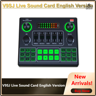 [Pdse] V9sj เสียงภายนอก Mischer Live-Soundkarte Handy-Sprach Wechsler คาราโอเกะ-Übertragung Aufnahme