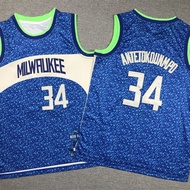 Children's Basketball Uniforms Kids Jerseys Bucks34No. 1 Antetokounmpo Giannis-Adeto Kunbo0No. 11 La