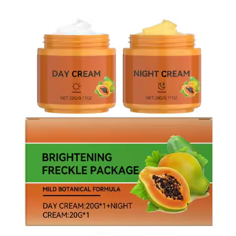 Papaya Whitening Cream Remove Freckle Lighten Dark Pigmentation Fade Smoothing Spots Face Moisturizi