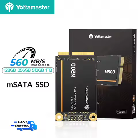 Yottamaster M500 256GB 1TB 2TB mSATA SSD SATA III 6Gbps Mini SATA HD Internal Solid State Drive Hard