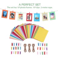 10PCS 4R Paper Frame Color Photo Wall Anging Photo Frame Paper Frame Bedroom Living Room Decoration