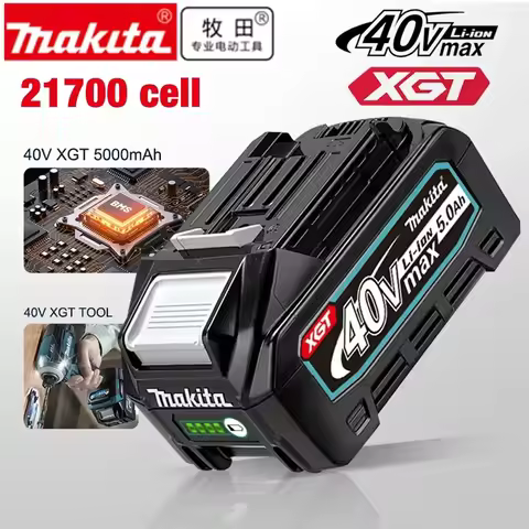Original Makita XGT 40V rechargeable batteries，5.0Ah replacement tool battery, Makita BL4025 BL4050 
