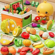 Peelable Cut Music Children's Toys Simulation Vegetables Fruits Children Can Bite Fruits Vegetables 