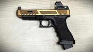 WEN - 二手槍寄賣 WE GLOCK G17 改 TTI G34 JW2 鋼滑套 瓦斯手槍 (含紅點鏡)