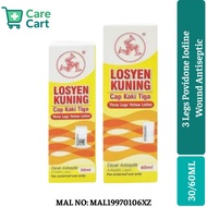 3 Legs Yellow Lotion – Antiseptic Solution 30ml / 60ml (Cap Kaki Tiga)