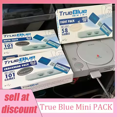 True Blue Mini Pack for Genesis/Mega Drive/PS Classic — CRACKHEAD/METH/WEED 64G | FIGHT 32GB | OVERD