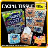 MIMI Onwards tissue Mini Travel Pack 4 Packs total 150 Sheets High Quality 2PLY Pop Up Tissue Napkin Facial Tissue Kertas