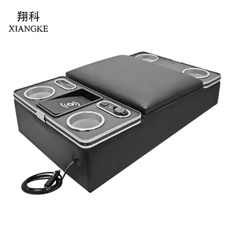 Fit for Toyota Hiace 200 Series DX Armrest Box Dedicated Center Console Box Drink Table 6 Type Drink