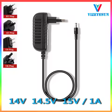 DC 14V 14.5V 15V 300ma 400ma 500ma 600ma 800ma 0.3A 0.4A 0.5A 0.6A 0.8A Power Adapter DC Stabilized 