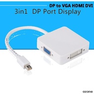 3 in 1 Mini DP Port to HDMI VGA DVI (Square)