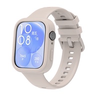 Vỏ silicon Vỏ bảo vệ Phụ kiện cho Huawei Watch Fit 3 Dây đeo + Case Fit 3 Dây đeo đồng hồ thông minh