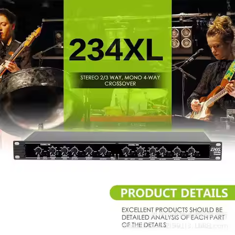 234XL Crossover Professional Stereo 2/3 Way Mono 4 Way Crossover for Outdoor Stage Performance US Pl