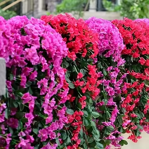 1PC Simulation Bougainvillea, Wedding Party Courtyard Garden, Indoor And Outdoor Home Decoration