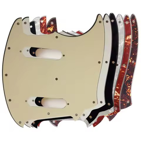 Pleroo Custom Guitar Pickgaurd Scratch Plate - For US Mustang Guitar Pickguard No Control Hole Scrat