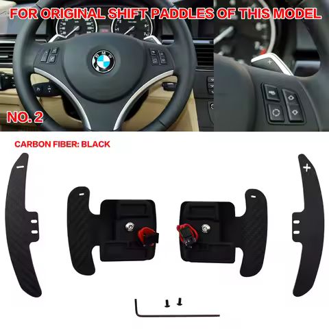 SK CUSTOM For BMW E90 M3 E92 M3 E93 M3 X5M X6M E70 E71 Carbon Fiber Magnetic Paddle Shifters