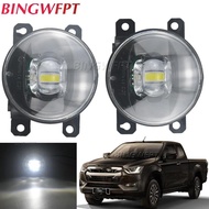 2X LED Fog Light DRL For Isuzu D-Max D MAX Dmax Cab 2020.12 2021 2022 LED Fog Lamp Cut-line Lens Day