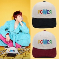 YG G-DRAGON POWER corduroy baseball cap monochromatic embroidery GD BIGBANG color soft top hat