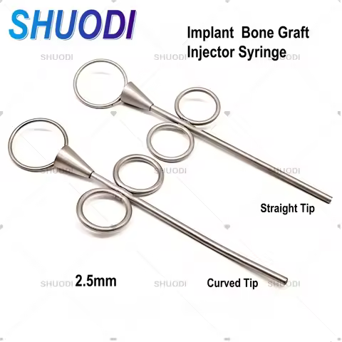 Dental Surgical MTA Bone Graft Carrier Implant Bone Powder Collector Scraper Injector Syringe 2.5mm