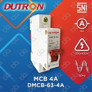 DUTRON MCB 10a 6a 2a 4a 6a 16a 20a 25a 32a 40a 50a 63a 1 Phase 1PHASE Amper Ampere