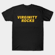 Men T-Shirt Virginity Rocks Tshirt 1970S Retro Style Tshirt