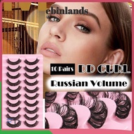 EBINLANDS New Russian Volume Russian Volume 10-23mm False Eyelashes 3D Mink Hair Eyelashes Extension