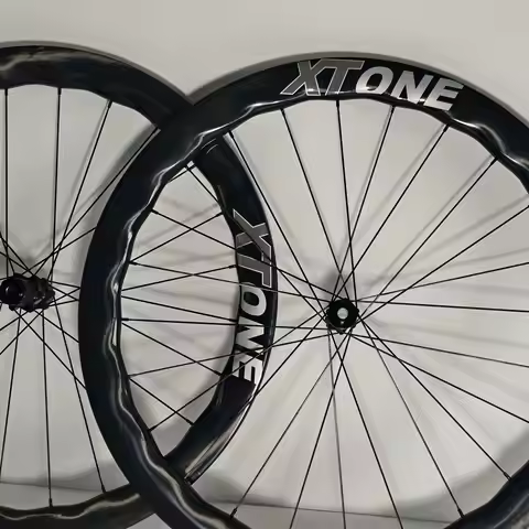 XTONE Carbon Fiber Wave Disc Brake Road Wheelset with Ratchet Hub Lightweight Aero and Stable for Ra