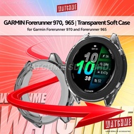 Case for Garmin Forerunner 970 965, Transparent Soft Cover, Smartwatch Body Casing (for garmin watch