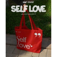 CGVxCOCA-COLA “SELF LOVE” TOTE BAG