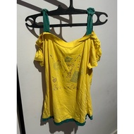 Yellow sabrina top