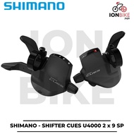 Shimano Cues U4000 2x9 Speed Shifter Right Kiri Only U-4000 2 x 9 With Index Latest Flatbar Folding 