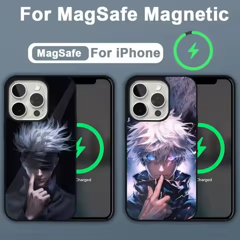 J-Jujutsu K-Kaisen G-Gojo Anime Phone Case For iPhone 16,15,14,13,12,11,Plus,Pro,Max,Mini Magsafe Ma