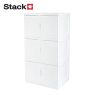 STACKO ตู้บานเปิด 3 ชั้น S5 VID 70x50x121 ซม. สีขาว จัดส่งโดย HomePro