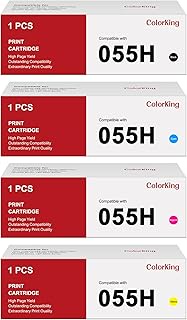 ColorKing Compatible Toner Cartridge Replacement for Canon 055 055H CRG 055 for Canon Color Imagecla