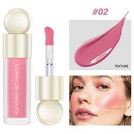 Lakerain Velvet Liquid Blusher tự nhiên Silky Blusher Đường Viền Má Lâu dào
