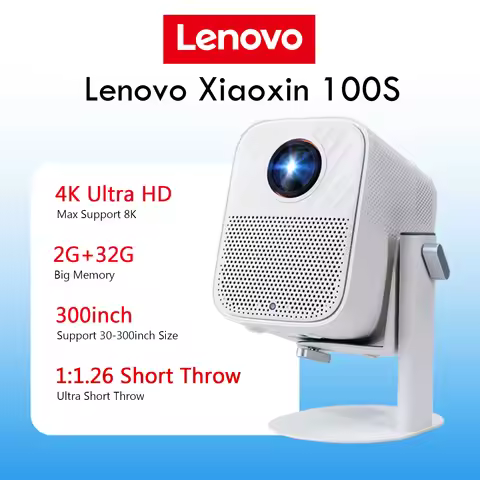 Lenovo Full HD 1080P Portable WIFI Android Home Projector Xiaoxin 100S 2+32G Big Memory 6D Keystone 