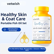 vetwish | Pet Fish Oil Capsules for Skin and Coat