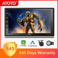 ATOTO Android 2 Din Car Stereo 7" QLED Display Wireless Android Auto CarPlay Touch Screen GPS Tracki
