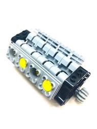 💯 Lego ‼️ 正版  V8 Engine Technic Gear Speed Car Parts V8 Gray Grey Black Yellow Red                  
