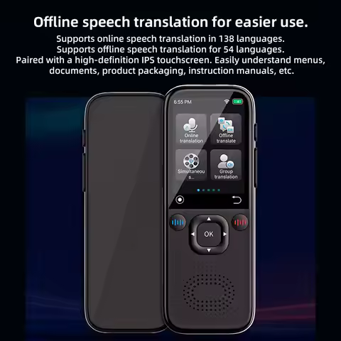 142 Languages Translator Device Online Offline Russian Korean Portuguese Arabic Dutch German French 