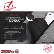 SENSONIC MX550 CORDLESS OPTICAL WIRELESS MOUSE (MX550) -GREATPRO