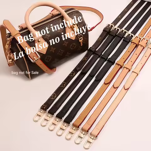 Replacement Synthetic Leather Bag Straps for LV Speedy 20 25 30 Shoulder Straps Ajustable Crossbody 