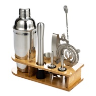 Cocktail shaker 10-piece set cocktail shaker full set hand-cranked stainless steel pot professional 