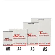 [J&T Flyer - A5 , A4, A3, A2 Courier Bag] 100pcs Flyer Packaging Plastic Packing Parcel Post Shippin