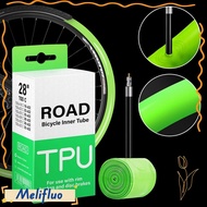 MELIFLUO 700C 700 X 18 23 25 28 30 32 Bike Inner Tube, TPU Material Stab-proof Bike TPU Inner Tube, 