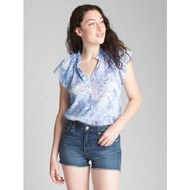 Gap women's printed short-sleeved shirt - Size S (USA)