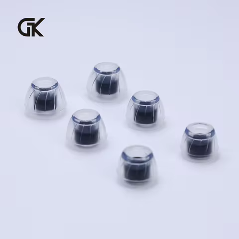 GK TS100 High-Transparency Liquid Silicone EarTips For most wired HiFi Earphone with S/M/L size Comf