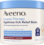 Aveeno Eczema Therapy Itch Relief Balm with Colloidal Oatmeal & Ceramide for Dry Itchy Skin, Non-Gre