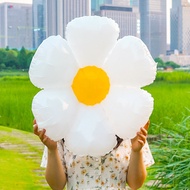 4D Daisy Sunflower Flower Ballon Aluminum Foil White Baby Shower Wedding Graduation Sunflower Balloo