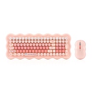 [in stock] Manufacturer 98-Key SW98 Wireless Keyboard Mouse Set Cloud Rainbow Design Office Laptop W